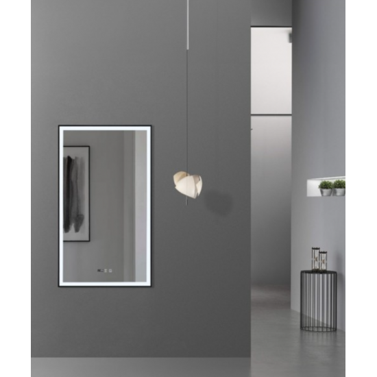 Καθρέπτης LED με Κορνίζα Αλουμινίου 50x80εκ. OPPTICLE SR-09.25.241.08.45